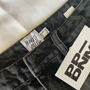 Princess Polly Zaiden Black Denim Jeans Size 6. New with tags.